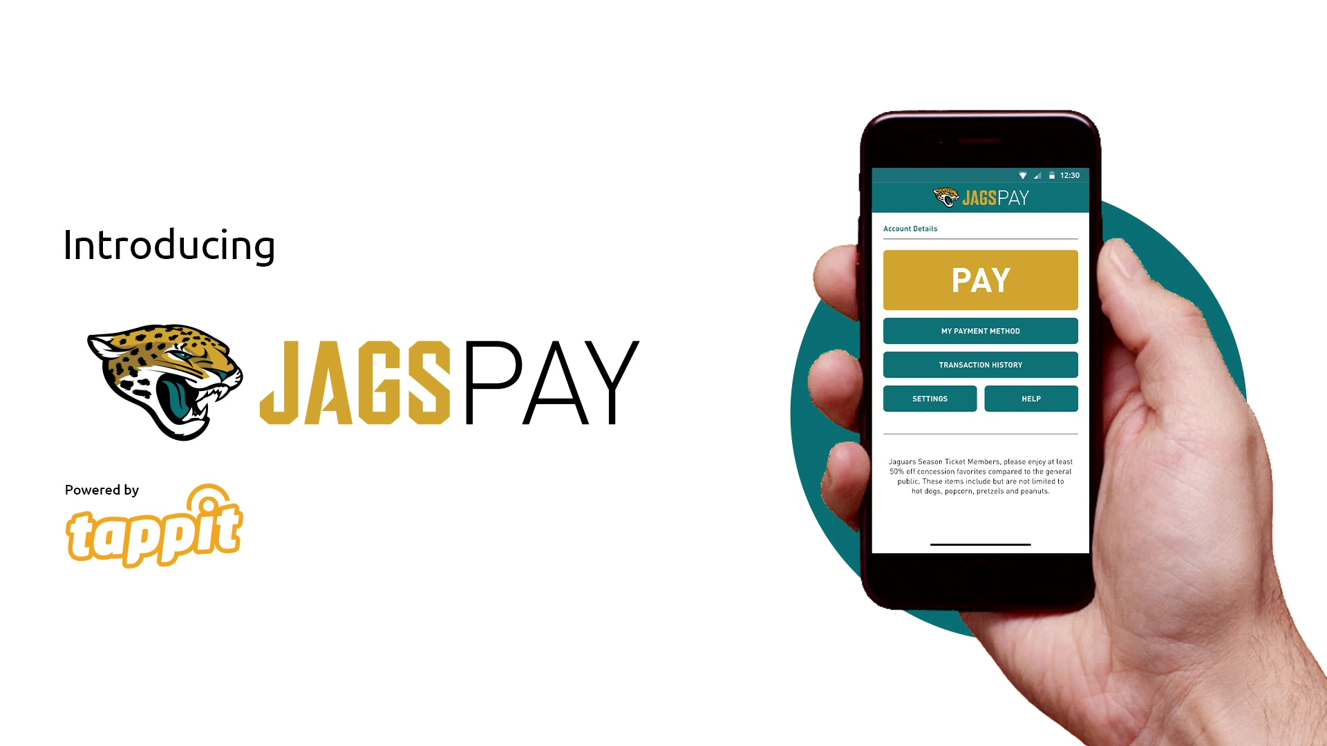 Jags Pay Is The In-App Mobile Pay Solution For Jacksonville Jaguars